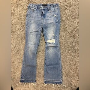 Women’s Judy Blue bootcut jeans, lightly distressed, 13/31